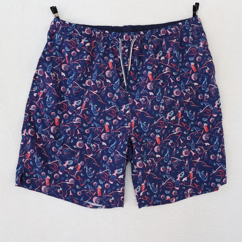 Peter Millar Seaside Shorts Swim Trunk Men's XL Recipe For Disaster‎ Mesh Lined